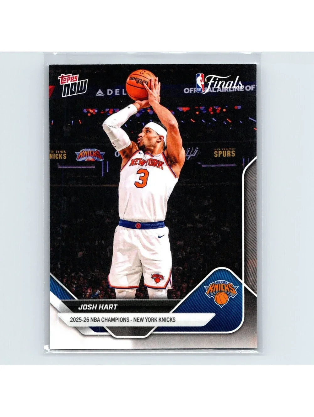 2025-26 Topps Now NBA Josh Hart #C2 New York Knicks Champions